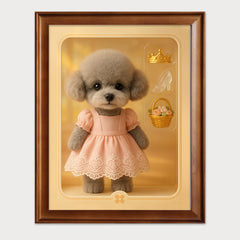 MemoPetPet | Custom Pet Portrait Wall Art – Figurine Style from Your Photo