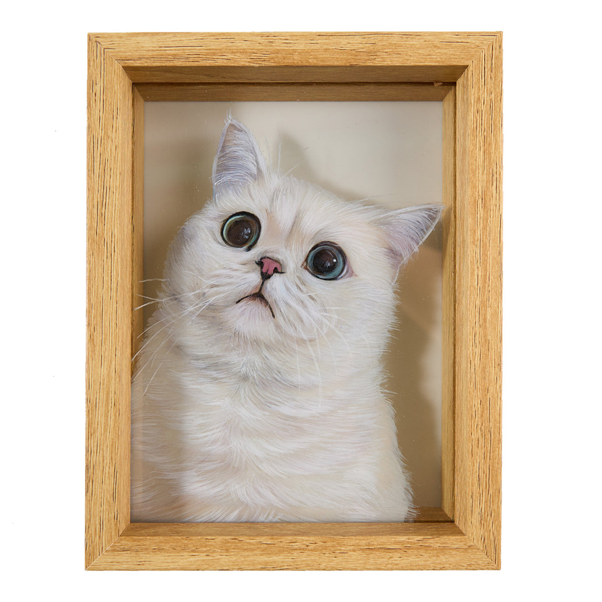 Custom Glass Pet Portrait – Hand-Painted from Your Photo | A Unique Keepsake | Memopetpet