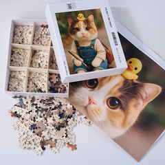 Custom Dog & Cat Photo Puzzle | Personalized Jigsaw – 500 & 1000 Piece Options | Anime, Fantasy, Galaxy, Fairy Tale | Perfect Gift for Pet Lovers