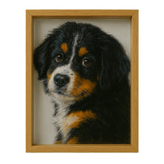 Custom Glass Pet Portrait – Hand-Painted from Your Photo | A Unique Keepsake | Memopetpet